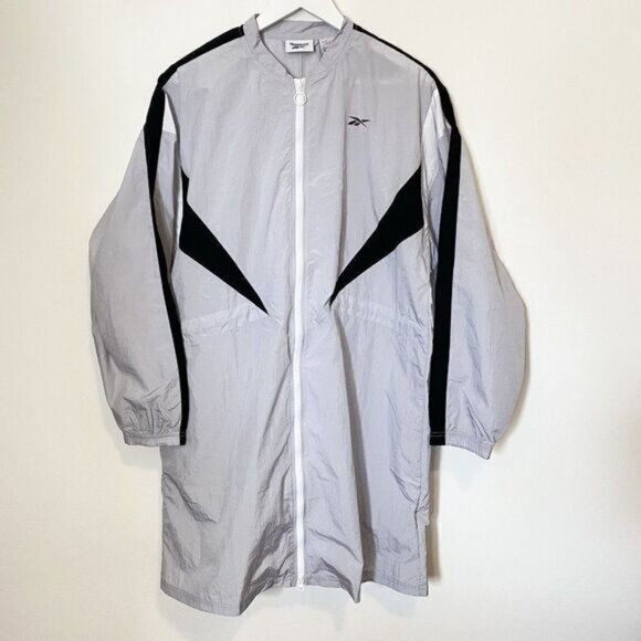  Reebok Training Woven Long Windbreaker Jacket - Picture 6 of 7